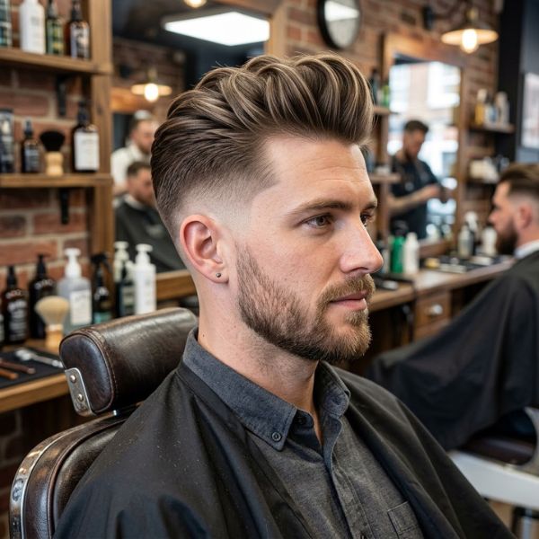 Low Taper Fade With Quiff