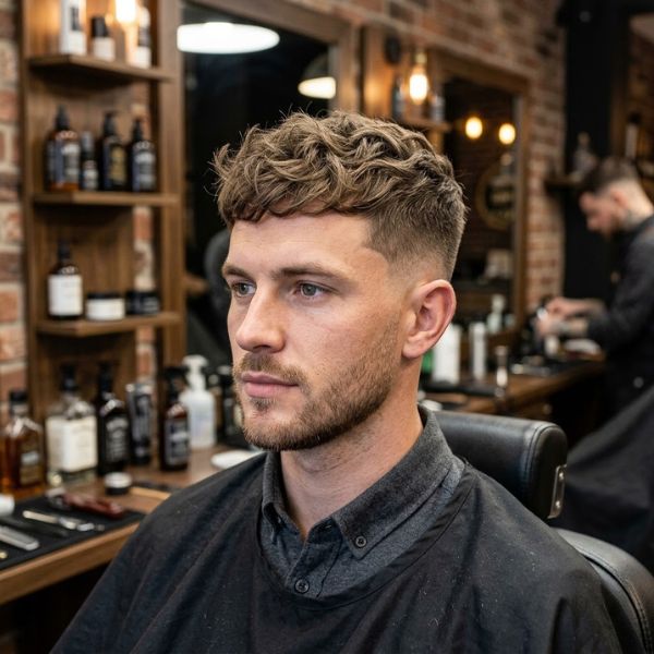 Low Taper Fade With Textured Crop