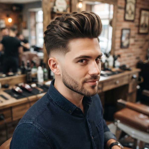 Quiff With Low Fade