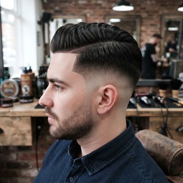 Skin Fade Haircut with Comb Over