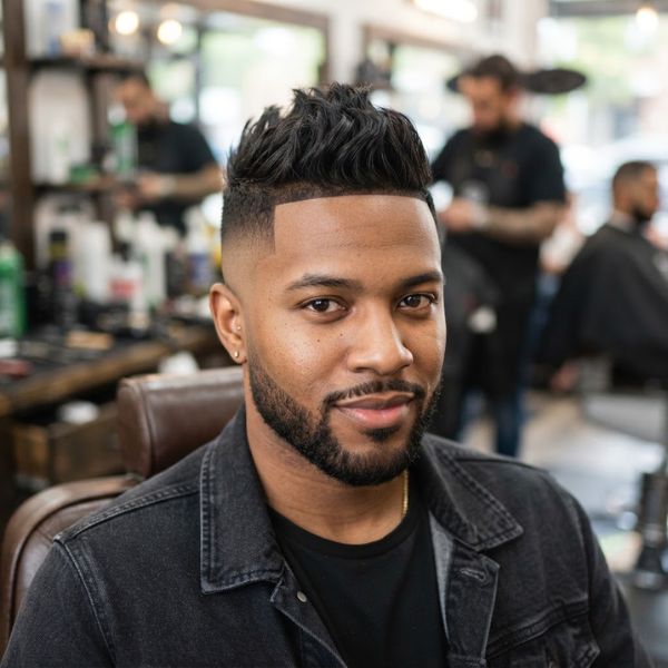 Skin Fade Haircut with Faux Hawk