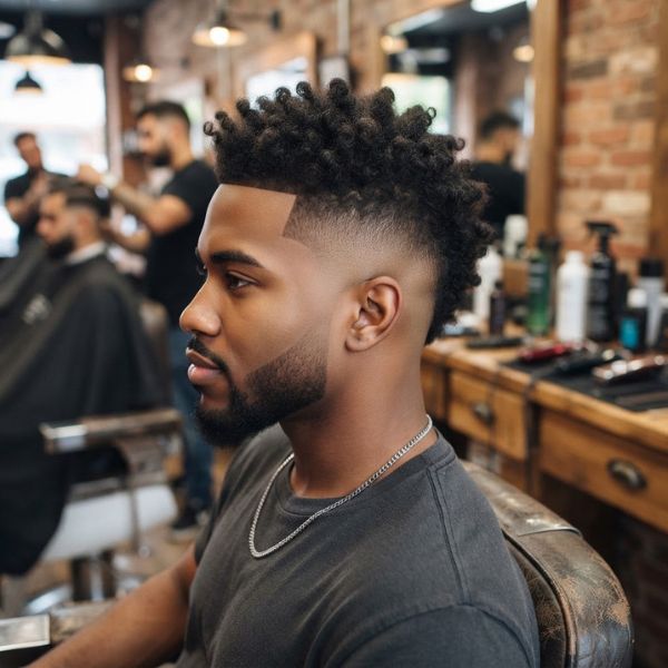 Skin Fade Haircut with Mohawk