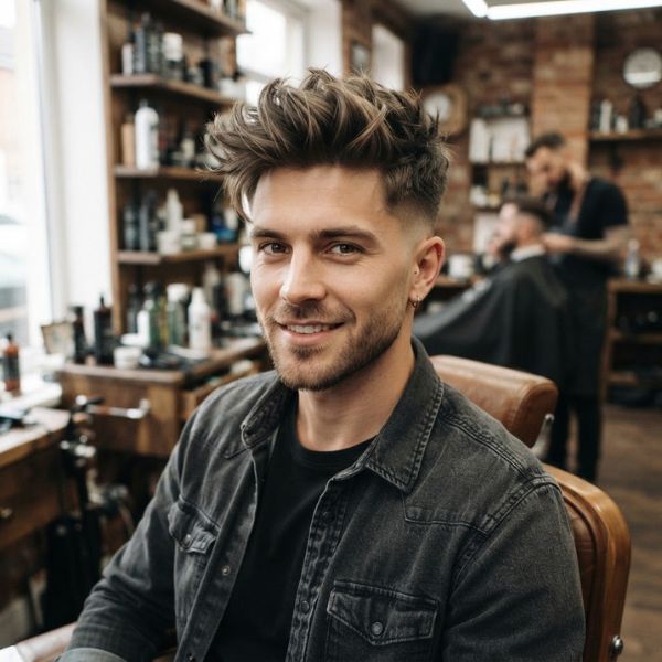 Textured Quiff Hairstyle for Men